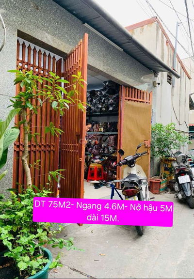 🔥 BÁN NHÀ DT LỚN- NGANG KHỦNG 4.6M- NỞ HẬU TÀI LÔC 5M- GẦN KDC Q12.