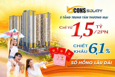 Sở hữu căn hộ 2 phòng ngủ Bcons Solary TP. HCM, chỉ từ 75 triệu giá tốt nhất thị trường