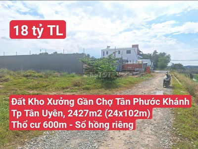 🆘 Kho Xưởng Đường Xe Tải Gần Trục HL417 P.Tân Phước Khánh, TpTân Uyên