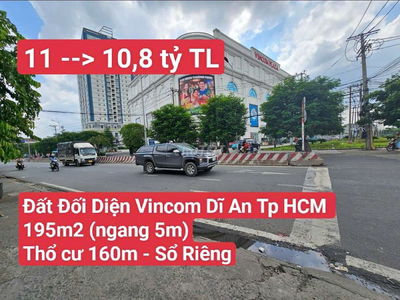 🆘 Đất Mặt Tiền Kinh Doanh Đối Diện Vincom Dĩ An (nay P. Dĩ An Tp HCM)