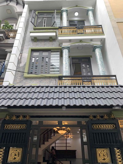 🏡 NHÀ ĐẸP 4 TẦNG HẺM XE HƠI QUẬN 12 – KHU PHÂN LÔ – NGANG 5M