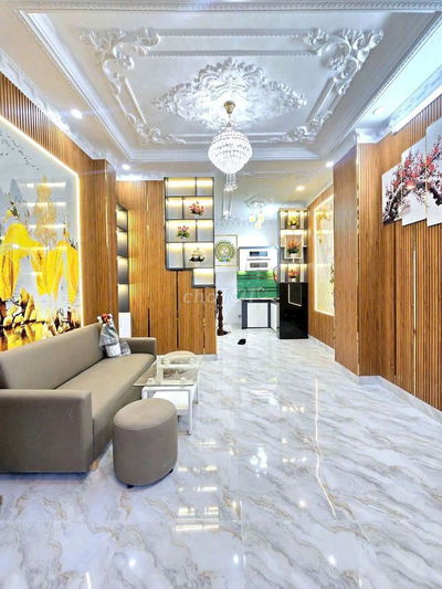 Nhà sổ hồng dsh 4x9m 2 tầng hẻm xe hơi Huỳnh Tấn Phát 1.95 tỷ