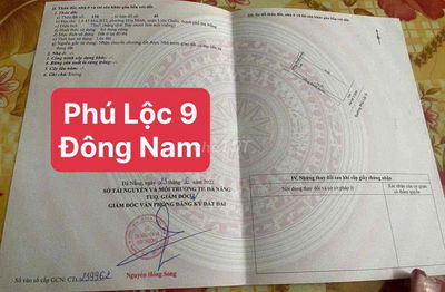 Bán lô đất MT Phú Lộc 9 Liên Chiểu