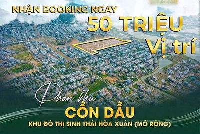 NHẬN ĐẶT CHỖ GIAI ĐOẠN ĐẦU CỦA 600 LÔ ĐẤT NỀN HÒA XUÂN  CĐT SUN GROUP