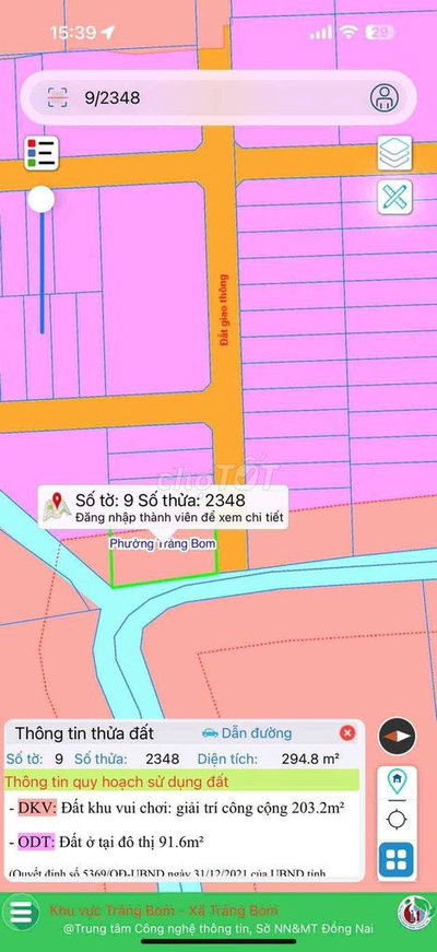 đất đường lý nam đế 290m2 sổ riêng thổ cư