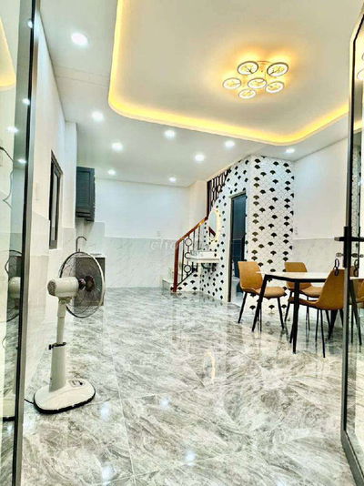 NHÀ MỚI ĐẸP Ở LIỀNTẶNG NỘI THẤT AN NINH 4x7 ĐƯỜNG SỐ 7. P6.QUẬN GÒ VẤP