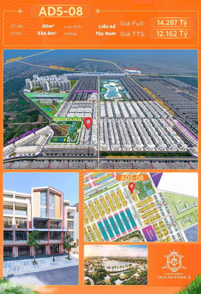 Chỉ 4 tỷ Nhận Nhà 85m, Mặt tiền 5m. Vừa Ở Vừa Kinh Doanh, Sau Nhà Là Công Viên, 3 Bước Tới Đại Lộ.