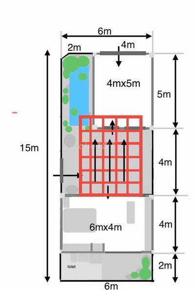 Nhà c.4/ 6x15. phước đồng/nhatrang/c.chủ/ xây thô/650T
