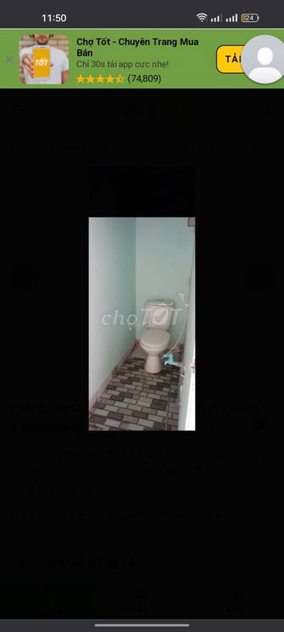 Phòng 20m2. có gác lững, Quận Bình Thanh.