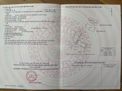 Bán nhà 115/9 Trần Đình Xu Phường Nguyễn Cư Trinh Quận 1