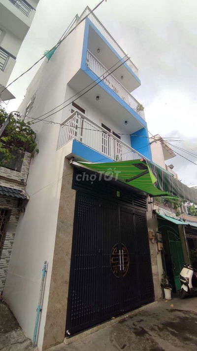 NHÀ HẺM XE TẢI CHỢ PHÚ LÂM BÀ HOM 56M2 4 TẦNG