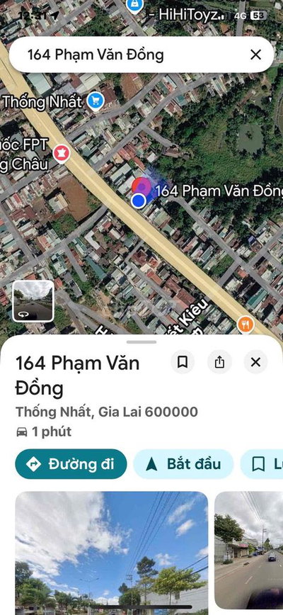 ĐẤT MẶT TIỀN 164 PHẠM VĂN ĐỒNG