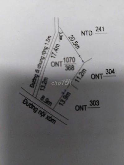 Bán đất Diên An - Diên Khánh   ⚡️Diện tích : 368m2 có 155m2 đất ở