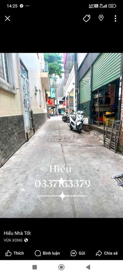 Bán nhà Tây Thạnh-Tân Phú-hẻm 4m-8x8 2 tầng-giá 4 tỷsổ riêngchính chủ