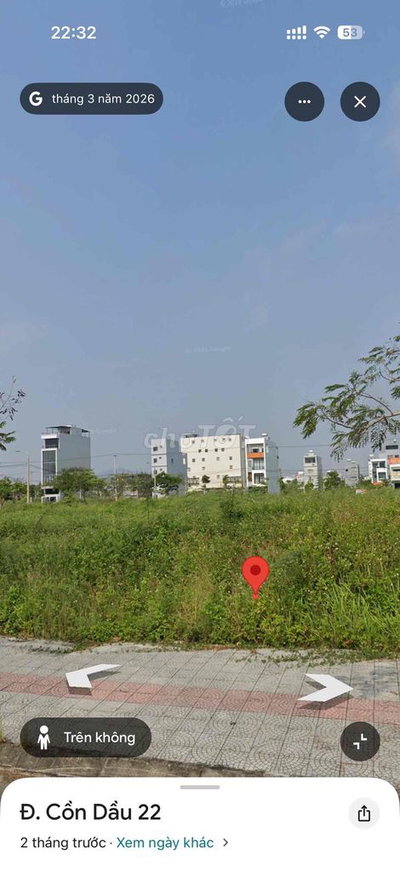 LÔ ĐẤT 2 MẶT TIỀN CỒN DẦU . 633 M2 . HOÀ XUÂN .