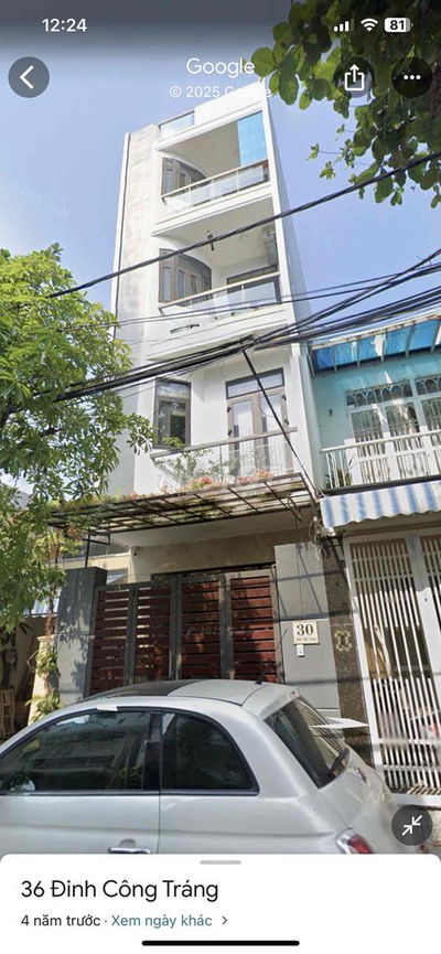 Chính Chủ Cần Bán Nhà 4 Tầng Đinh Công Tráng, Hải Châu, Dt đất 80m2.
