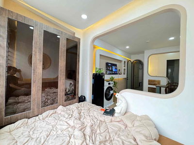CĂN HỘ 1 PHÒNG NGỦ RỘNG 45m2 bancol full nội thất-đường 3/2,quận 10