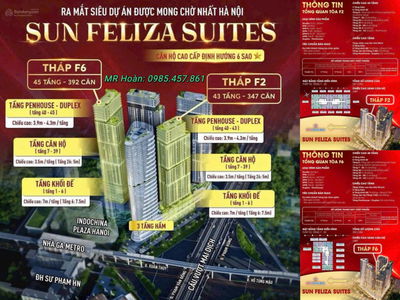 Sun Feliza Suites Cơ Hội Sở Hữu BIỂU TƯỢNG Mới Của Hà Nội, Bán Căn 1PN, 2PN, 3PN, 4PN View Đẹp