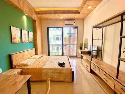 Cho Thuê STUDIO Full Nội Thất Có Ban Công - Hầm Xe, Thang Máy