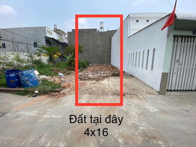 GIẢM 250TR BÁN GẤP LÔ ĐẤT THỔ 4*16 THẠNH LỘC 14, QUẬN 12