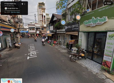 Nhà mặt tiền 81 m2, 2 phòng ngủ, đường Trần Khánh Dư, Q.1
