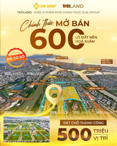 Đường Lê Quảng Chí giá gốc F0 của Sun Group mở bán chiết khấu cao