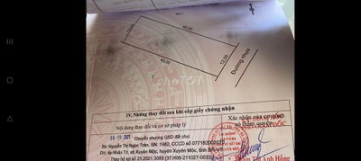 Bán đất khu đường bàn cờ xã Xuyên Mộc