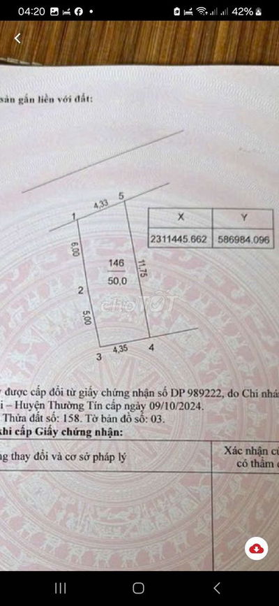 BÁN GẤP MẢNH ĐẤT SIÊU ĐẸP - 52M2 NGÕ Ô TÔ , GẦN SÂN BÓNG NHỊ KHÊ