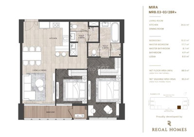 SỞ HỮU CĂN 2PN ĐẲNG CẤP REGAL COMPLEX VIEW SÔNG – GOLF – BIỂN HIẾM CÓ