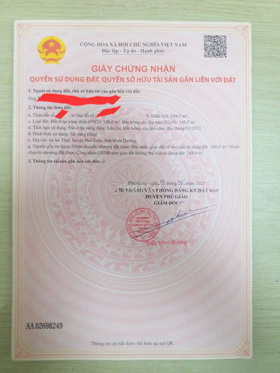 Bán lô đất mặt tiền đường nhựa DH507