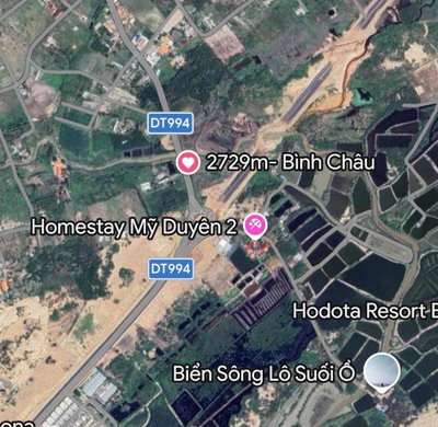 Đại giá vị trí Vip gần 3000m cung đường ven biển Bình Châu, 46m MT