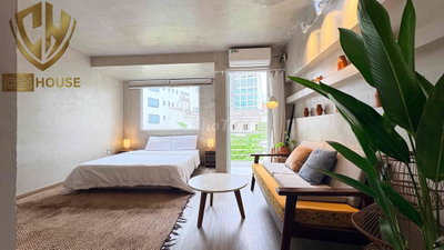 CHO THUÊ 1PN BAN CÔNG VINTAGE GIỮA LÒNG BẾN THÀNH FULL TIỆN NGHI