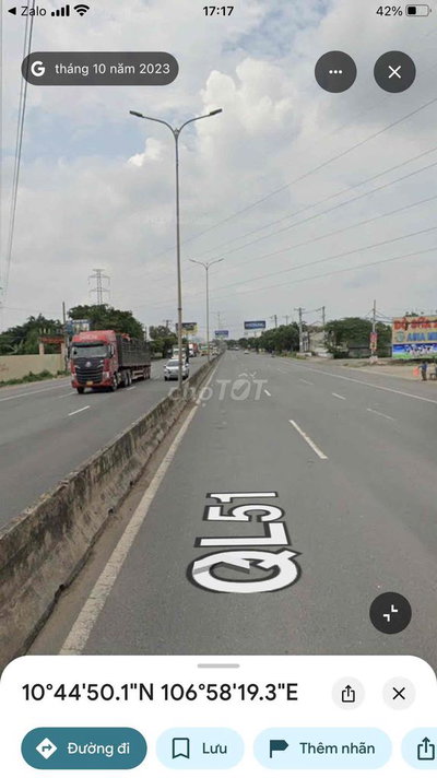 Đất mặt tiền QL51 ngay cạnh sân bay long thành