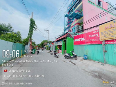 Đất mặt tiền chỉ 7.2 rỷ, mặt tiền kinh doanh, mở vp, Vườn Lài - APĐ03