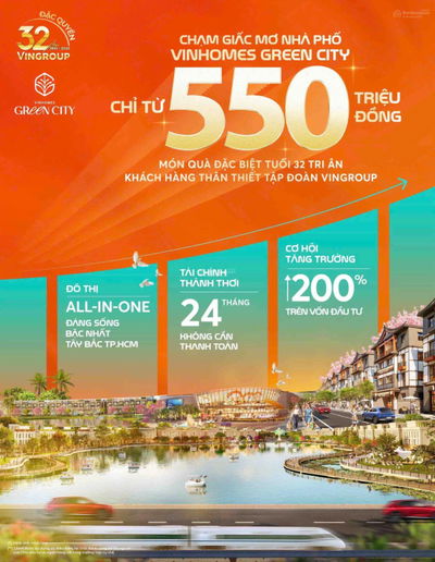 Nhà phố, biệt thự Vinhomes Green City giá ưu đãi chỉ cần thanh toán trước 550 triệu. LH 0906 368 ***