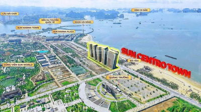 Giá chỉ 1tỷ600 căn Studio mặt biển SUN CENTRO TOWN full chính sách CK 18,5% tặng đầy đủ nội thất