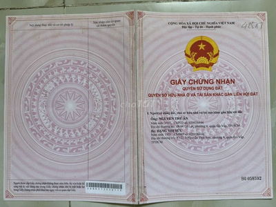 ĐT hướng ĐB gần chợ, ĐH CN4, sân bay TNS và cao tốc Phạm Văn Đồng
