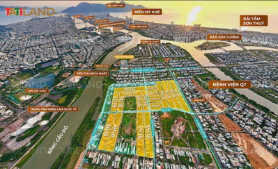 (Vị trí hiếm & giá tốt) bán 200m2 đất, Đông Nam, xẻ khe kề sông cận biển tại Hoà Xuân gần AEON Mall