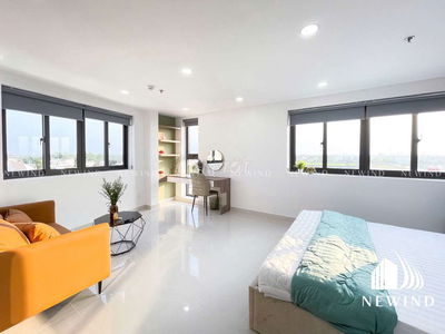 Căn hộ 1 phòng ngủ, Studio tách bếp full nội thất mới gần Tdtu, Rmit