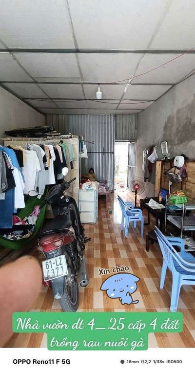 Nhà vừờn 4×25 Mặt Tiền Đường Lại Hùng Cường Vĩnh  Lộc b vào 1/