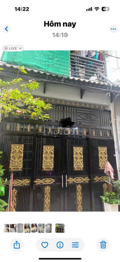 cần bán nhà Lê văn Quới hẻm xe hơi thông