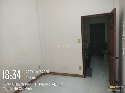 Phòng trọ 18m2 đường Huỳnh đình Hai, bình thạnh, phòng trống