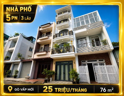 _NHÀ PHỐ 1/ XE HƠI_TRỆT 3 LẦU_5PN 5WC_NGAY LOTTE MARK_NGUYỄN VĂN LƯỢNG