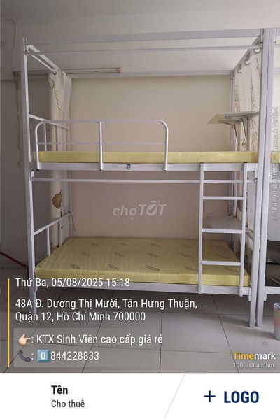 CHO THUÊ PHÒNG SINH VIÊN Q12 CÔNG VIÊN PHẦN MỀM QUANG TRUNG 1500k