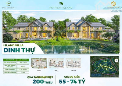 19 Căn Dinh Thự Đảo Giữa Rừng ECO RETREAT BẾN LỨC