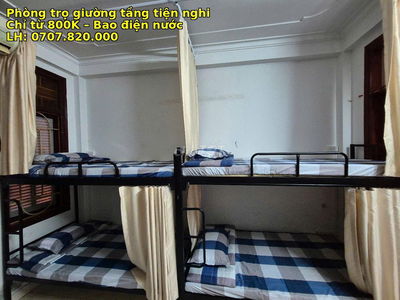 PHÒNG TRỌ GIÁ RẺ HÀ ĐÔNG GIƯỜNG TẦNG SINH VIÊN 1000K. FREE ĐIỆN NƯỚC