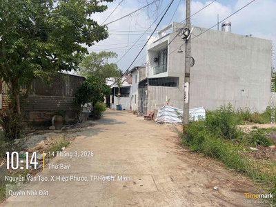 Đất thổ cư đường Nguyễn Văn Tạo, Long Thới