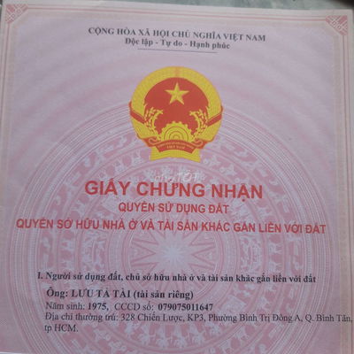 Đất dân cư 150m p9 hẻm 40, ôtô con đường hồ xuân hương