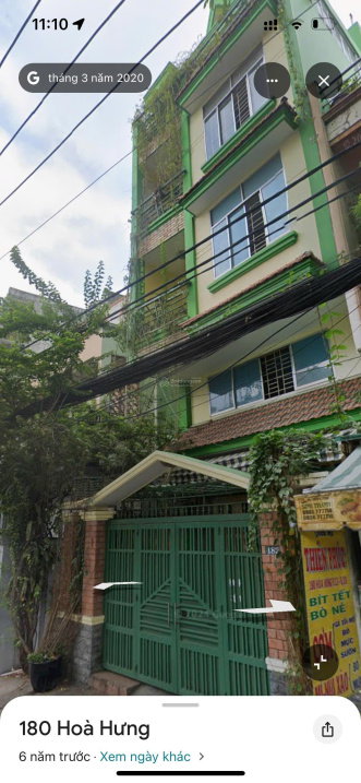 Bán nhà hoặc cho thuê nhà 182 Hoà Hưng, Phường 13, Quận 10 (nay P. Hoà Hưng)