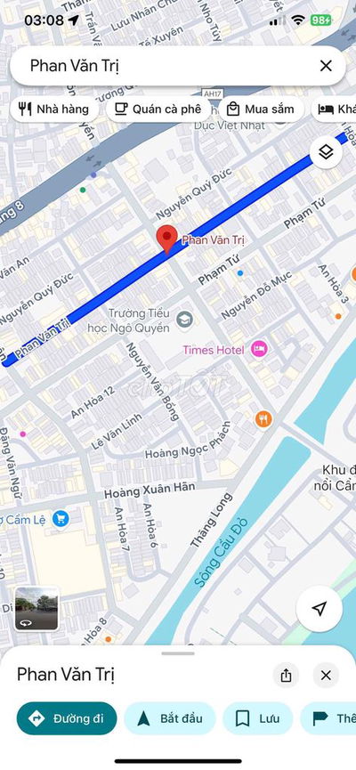 CẦN BÁN CẶP ĐẤT MẶT TIỀN ĐƯỜNG PHAN VĂN TRỊ – ĐÀ NẴNG – 200M2